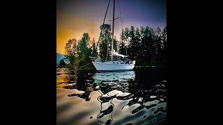 Pearl Island Solo End Tie Anchor Catalina 30 Kokua Lake Pend Oreille [upl. by Adrianne]