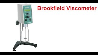 Brookfield Viscometers viscosity measurement [upl. by Weitzman531]