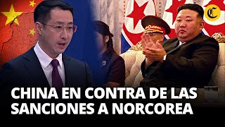 CHINA se niega a quotimponer sanciones ciegamentequot a COREA DEL NORTE  El Comercio [upl. by Lacsap]