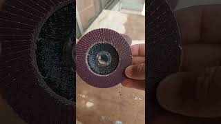 How to use ANGLE GRINDER as a SANDER MACHINE  Angle Grinder Disc And Its Uses  shorts [upl. by Coad57]