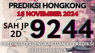 PREDIKSI HK 16 NOVEMBER 2024  BOCORAN TOGEL HONGKONG MALAM INI  RUMUS KEPALA EKOR HK JITU [upl. by Laurens211]