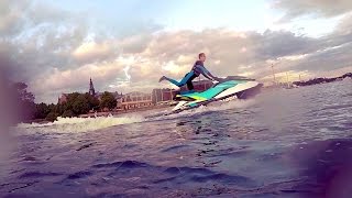 Seadoo GTI 130 vs Kawasaki STX 15F [upl. by Adamis827]