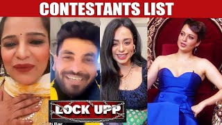 Lock Upp Season 2 Contestant List  Soundarya Sharma Archana Gautam Shiv Thakare [upl. by Jami]