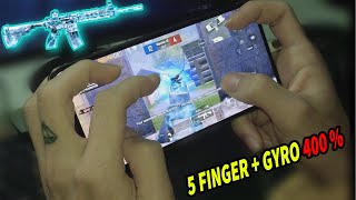 KING OF TDM  Iphone XS 5 Finger  Full Gyro 400  Handcam CONQUEROR 4  PUBG Mobile [upl. by Gallard209]