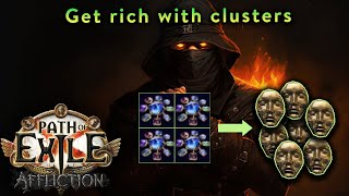 PoE 323  I crafted over 300 medium clusters  How to craft clusters pathofexile [upl. by Sihtam165]