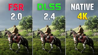 FSR 20 vs DLSS vs Native 4K in RDR2 [upl. by Tayler156]