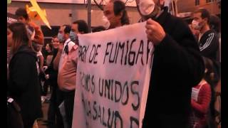 marcha contra fumigaciones y Monsanto [upl. by Ilyssa]