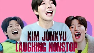 TREASURE KIM JUNKYU LAUGHING HIGH NOTES AHEAD [upl. by Onimixam]