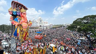 Khairatabad Ganesh Nimajjanam 2024  70 Feet’s Biggest Khairatabad Ganesh Visarjan 2024 ganesh2024 [upl. by Grimaldi]