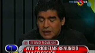 RIQUELME RENUNCIÓ A LA SELECCIÓN  100309 TELENOCHE [upl. by Charron330]