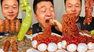 Asmr Chinese Food Mukbang Braised RibsEgg Turkey Noodles 목소리도 좋고 진짜같아 [upl. by Idas]