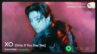 ENHYPEN — XO Only If You Say Yes Clean AcapellaVocals Only [upl. by Florance]