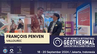 Interview  François Penven Vallourec  IIGCE 2024 Jakarta Indonesia [upl. by Tnerual276]