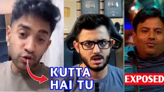 Thuggesh says kutta hai tu 😱 carryminati Disappointed 😱😱 [upl. by Ttoille416]