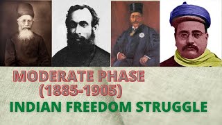 Moderate Phase 18851905  Period of Moderate  Indian Freedom Struggle  Indian Council Act 1892 [upl. by Myrah]