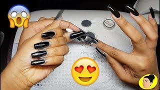 CRASH TEST  EFFET MIROIR quotNOIRquot  😱  NAIL ART 2 [upl. by Aimar]