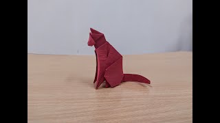 How To Make Origami Cat Instructions Step By Step [upl. by Mccall]