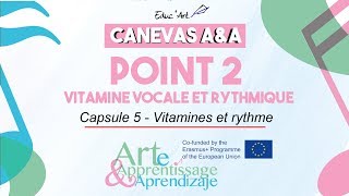 CANEVAS AampA  POINT 2  Vitamine vocal et rythmique  capsule 5 quotVitamines et rythmequot [upl. by Eedak]