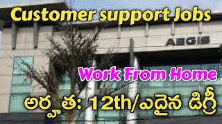 Customer support Jobs in Teluguwork from home Jobs Hyderabadcustomer care executive Jobs [upl. by Edualc]