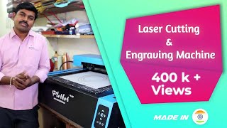 CO2 Laser Cutting amp Engraving Machine  Plotbot Plus Feedback Prabakar from Foto Point Chennai [upl. by Narbig]