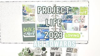 Project Life 2023  Ali Edwards Scrapbook Kits [upl. by Besnard40]