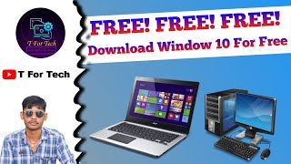 How to download Windows 10 for PC  Windows 10 software download  T For Tech [upl. by Ahsuatan]