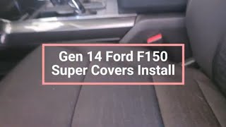 22 F150 Seat cover install [upl. by Ryann]