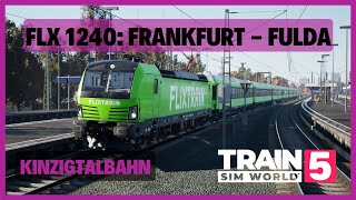 TSW5  FLX 1240 Frankfurt  Fulda  Flixtrain BR 193 Vectron  Kinzigtalbahn  LZB PZB AFB SIFA [upl. by Ezarras575]