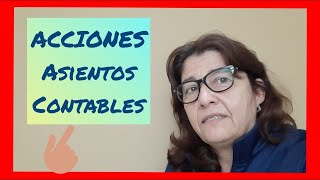 ASIENTOS CONTABLES de ACCIONES 👉 Compra venta DIVIDENDOS  CONTABILIDAD [upl. by Ameerahs]