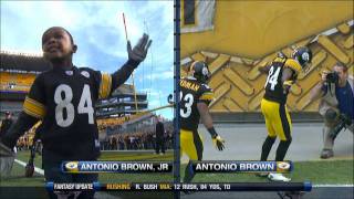 Antonio Brown amp his son  TD celebration dance [upl. by Bonnes196]