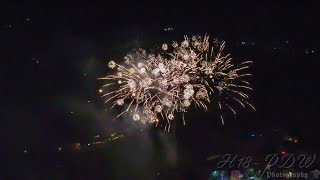 Newtown Powys Fireworks from above4k 2024 [upl. by Martyn]