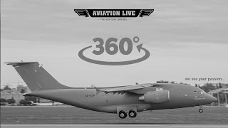 Antonov AN178 demo flight training 360° [upl. by Nyllaf]