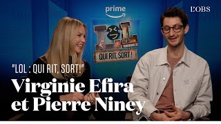 Virginie Efira et Pierre Niney  l’interview 100  humour pour « LOL  qui rit sort  » [upl. by Herod]