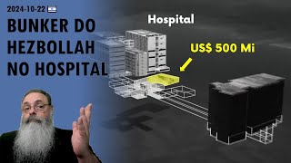 Israel 20241022 ISRAEL revela BUNKER do HEZBOLLAH sob HOSPITAL ALSAHEL no LÍBANO com MILHÕES [upl. by Benyamin]