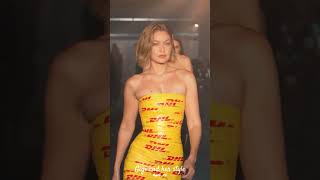 Gigi Hadid and her style 🫠 DHL after this runway📈📈📈🔥gigihadid model dhlexpress [upl. by Stichter600]