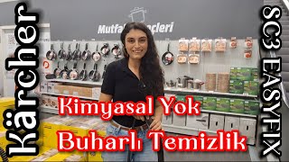 Kärcher SC3 EasyFix Buharlı Temizlik Makinesi İncelemesi  Kimyasal Olmadan Derinlemesine Temizlik [upl. by Conn554]