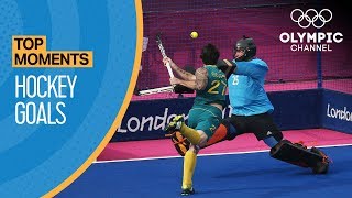 Top 10 Olympic Hockey Goals  Top Moments [upl. by Yrailih]