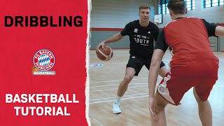 FCB Basketball Tutorial  Folge 2 Dribbling Basics feat Steffen Hamann [upl. by Stamata]