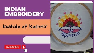 Indian Embroidery  Kashida of Kashmir [upl. by Sancha450]