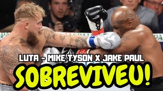 MIKE TYSON SOFREU CONTRA JAKE PAUL MAS SOBREVIVEU  RESULTADOS MIKE TYSON X JAKE PAUL [upl. by Mcclelland391]