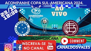 CRUZEIRO X LANUS  COPA SULAMERICANA AO VIVO COM IMAGEM [upl. by Affrica]