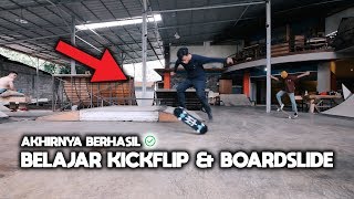 KICKFLIP amp BOARDSLIDE PERTAMA GW  MasArindJurnal Episode 134 [upl. by Mw]