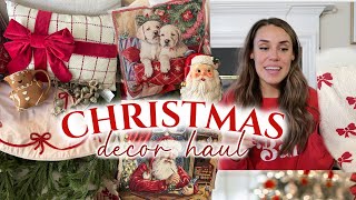 CHRISTMAS DECOR HAUL 2024 HomeGoods  CHRISTMAS DECORATION IDEAS  traditional Christmas decor [upl. by Delastre47]