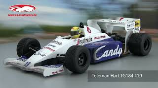 ckmodelcarsvideo Ayrton Senna Toleman Hart TG184 19 2nd Monaco GP Formel 1 1984 Minichamps [upl. by Kenji]