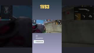 1 vs 3 free fire kaise khele [upl. by Lunneta909]