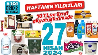 A101 27 NİSAN 2024  A101KAMPANYA amp İNDİRİM KATALOĞU  A101 TEMİZLİK GIDA  A101 HAFTANIN YILDIZLARI [upl. by Axia]