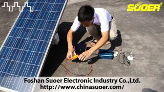 Suoer Mini Solar Power System 20A 1000VA Build TutorialSUS1000A [upl. by Nayhr]