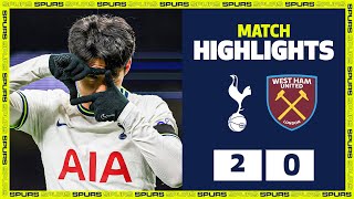 HEUNGMIN SON back to scoring ways in the Premier League  HIGHLIGHTS  Spurs 20 West Ham [upl. by Allecnirp469]