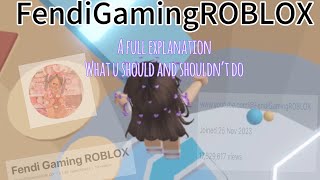 Fendi Gaming ROBLOX a complete explanation [upl. by Arayk]