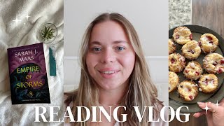 reading vlog empire of storms thrillers baking  more [upl. by Kavanagh]